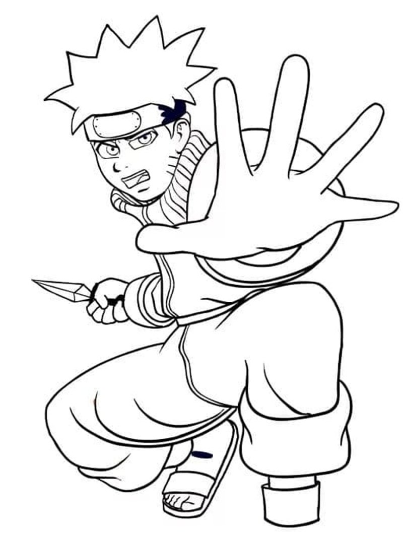 tranh tô màu naruto 13