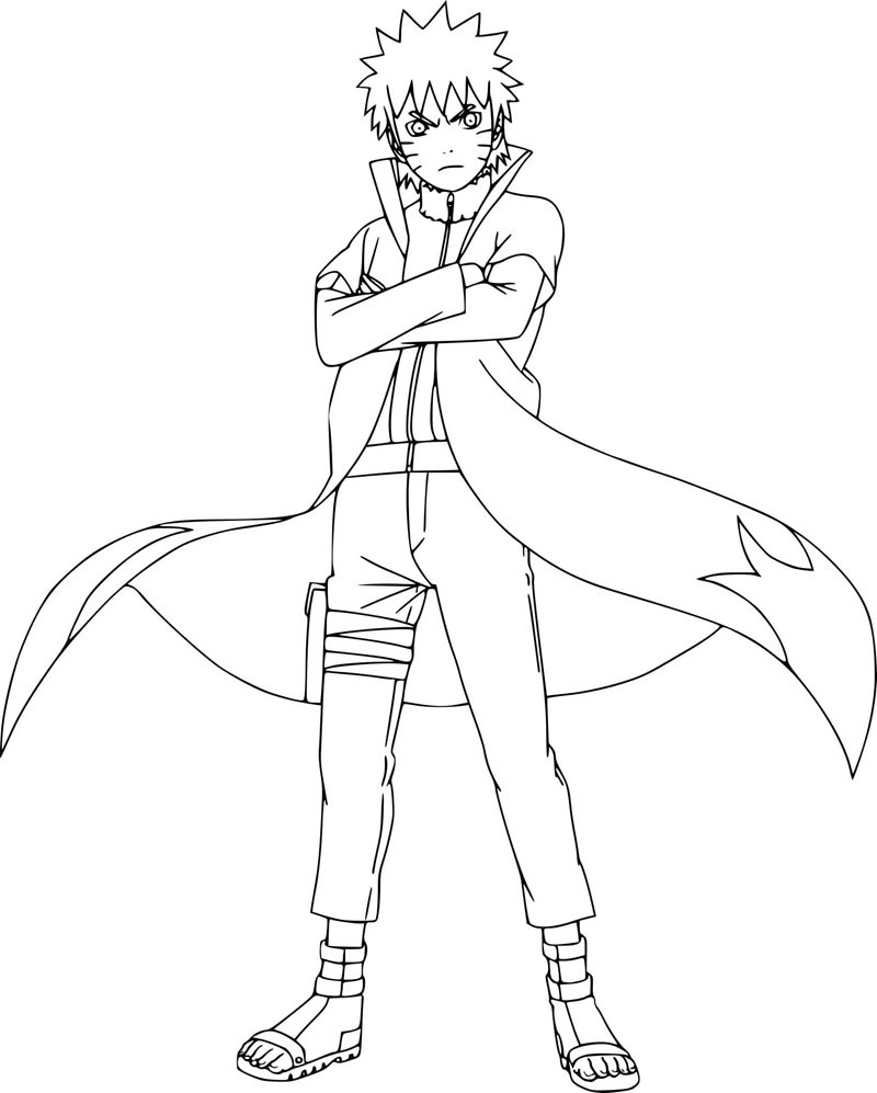 tranh tô màu naruto 14