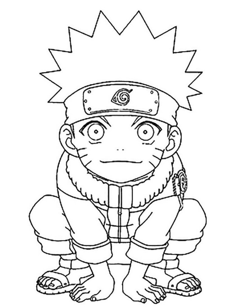 tranh tô màu naruto 16