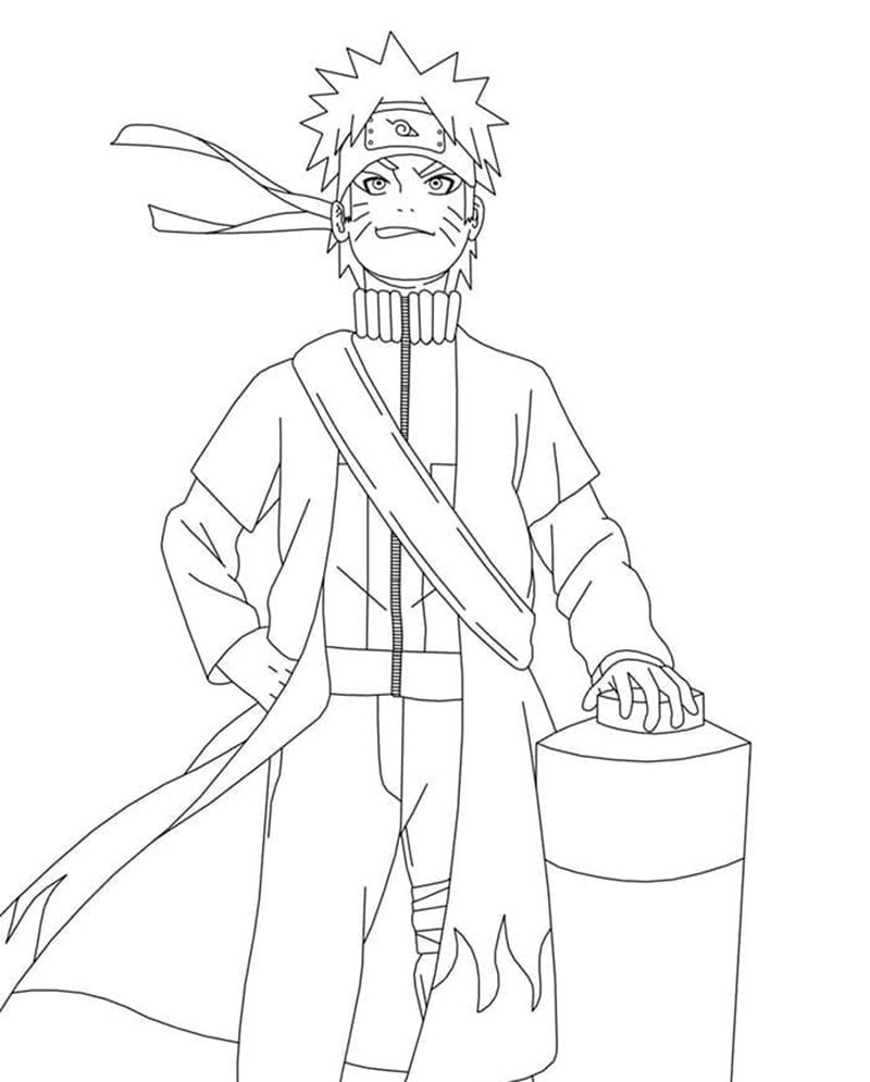 tranh tô màu naruto 18