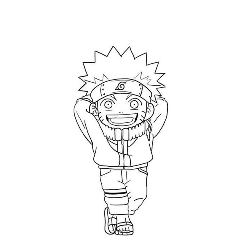 tranh tô màu naruto 2