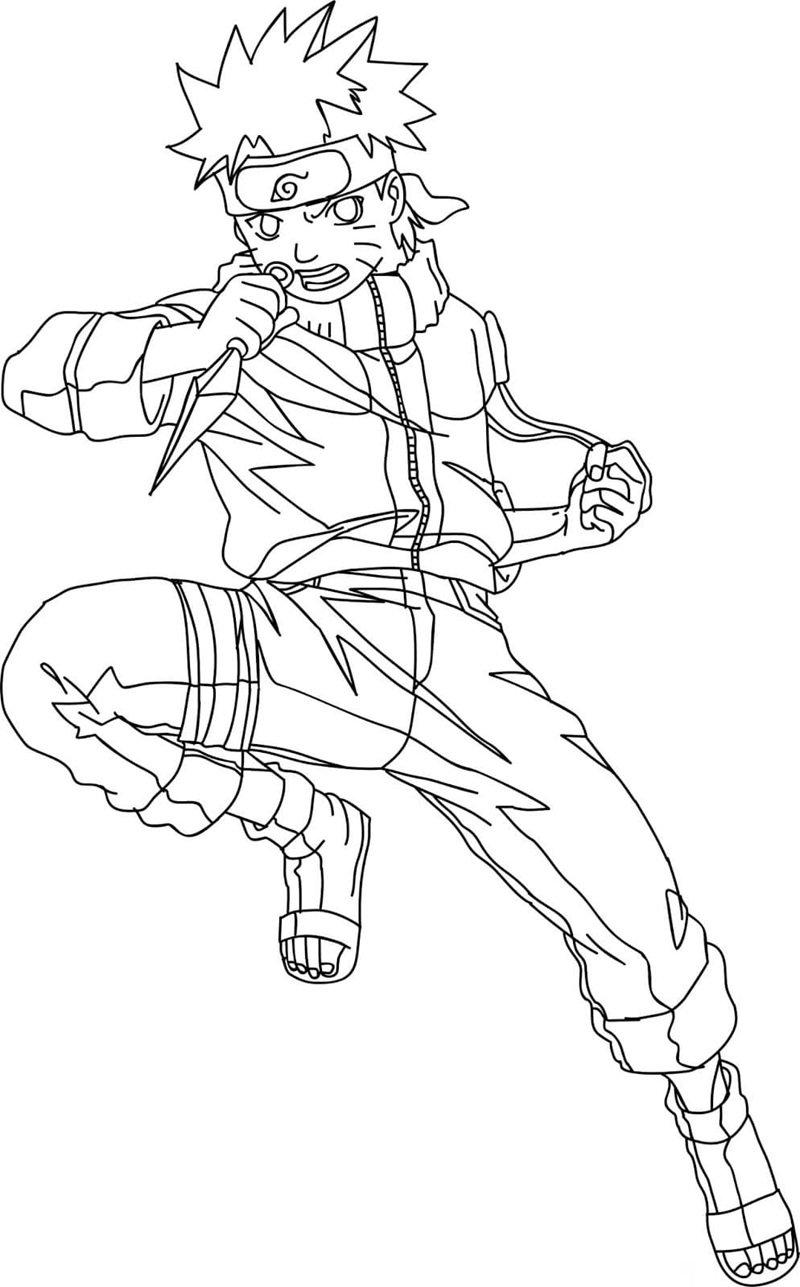 tranh tô màu naruto 21