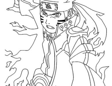 tranh tô màu naruto 22