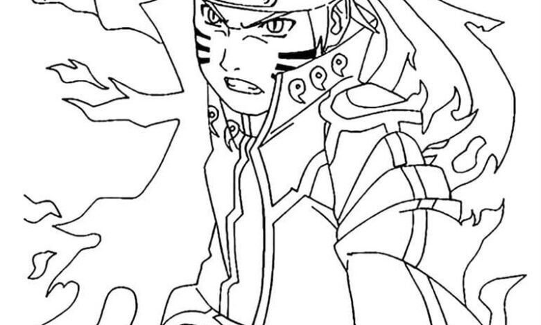 tranh tô màu naruto 22