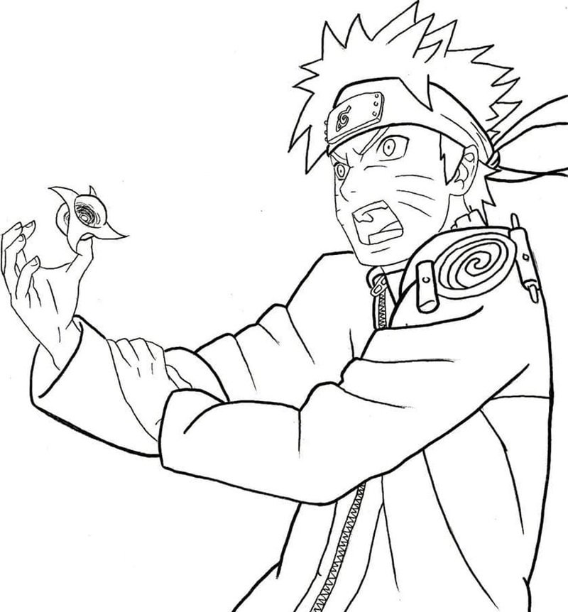 tranh tô màu naruto 25