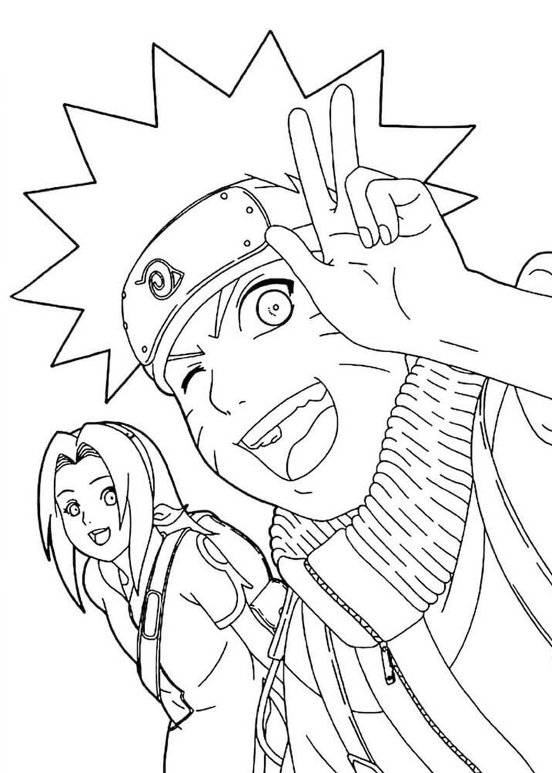 tranh tô màu naruto 31