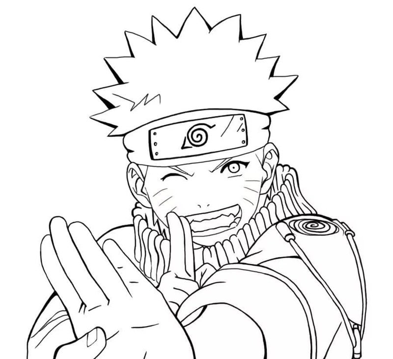 tranh tô màu naruto 32