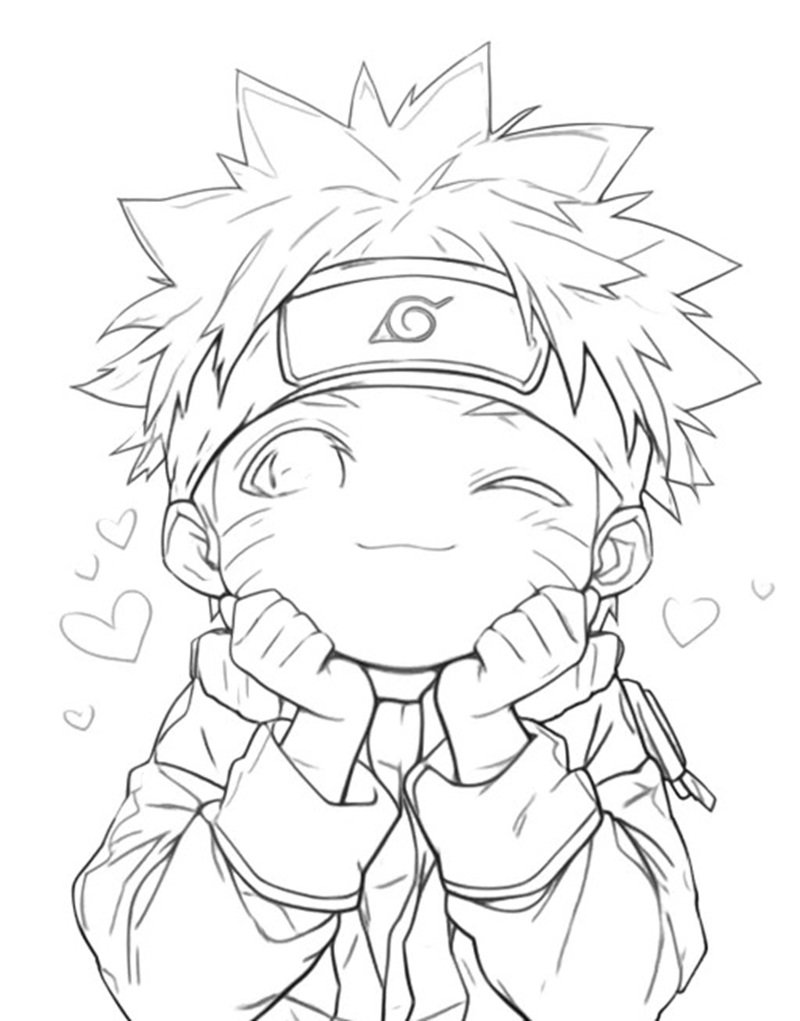 tranh tô màu naruto 35