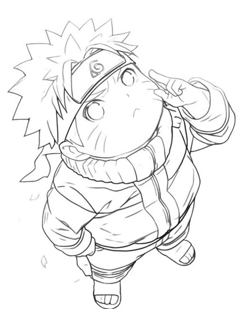 tranh tô màu naruto 36