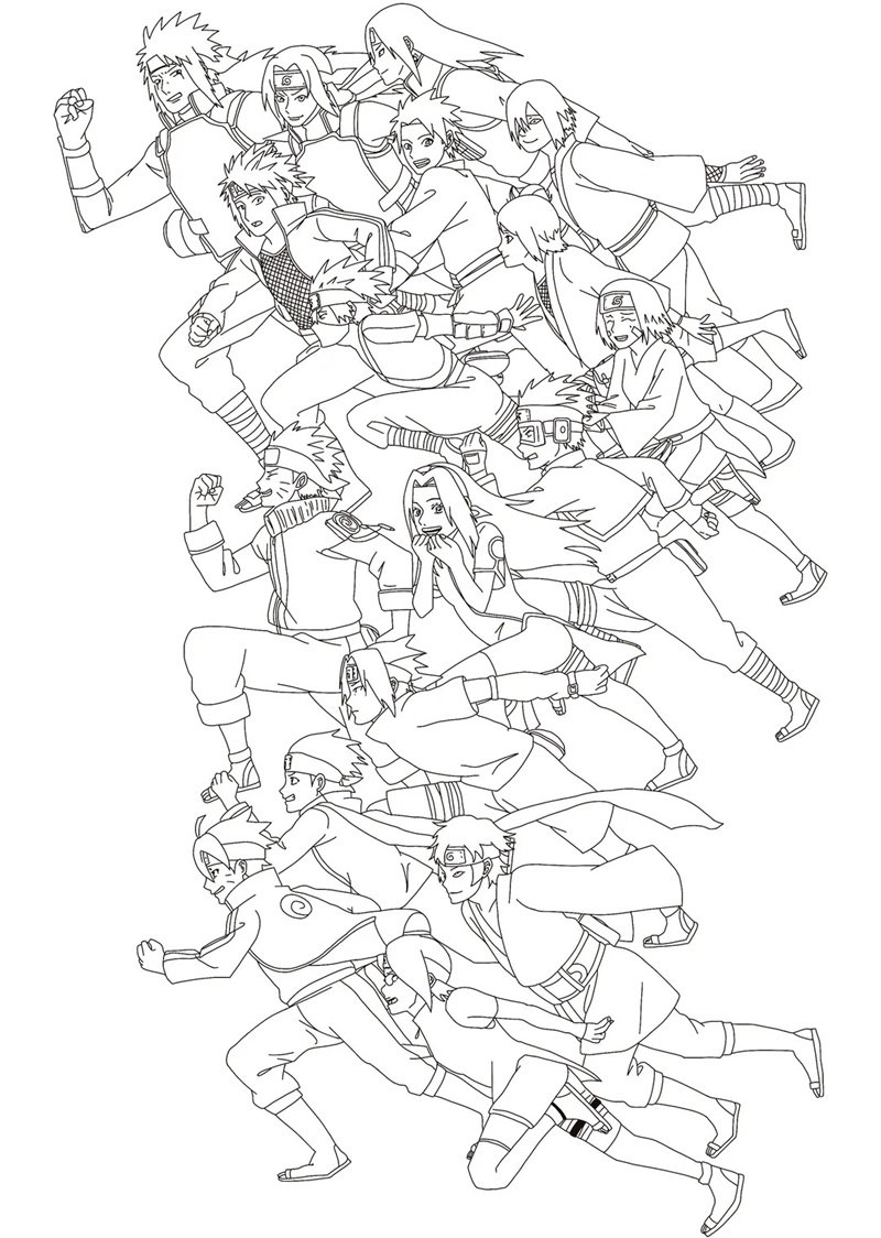 tranh tô màu naruto 38