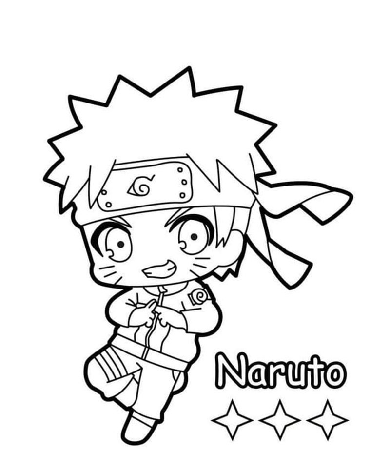 tranh tô màu naruto 4