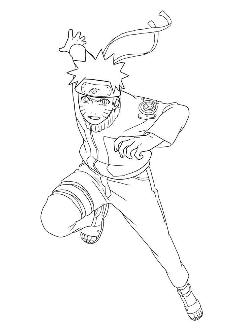 tranh tô màu naruto 40