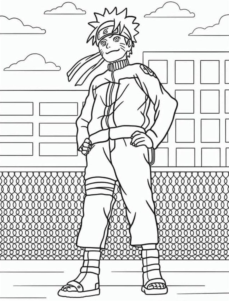 tranh tô màu naruto 5