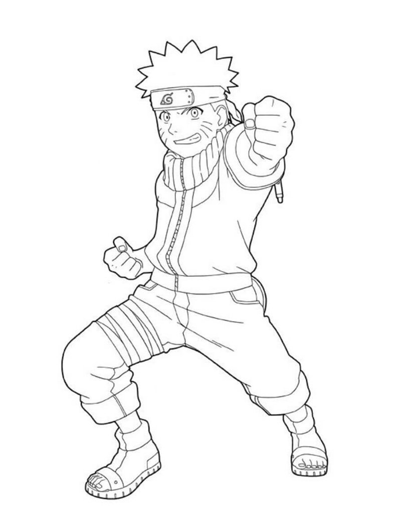 tranh tô màu naruto 8