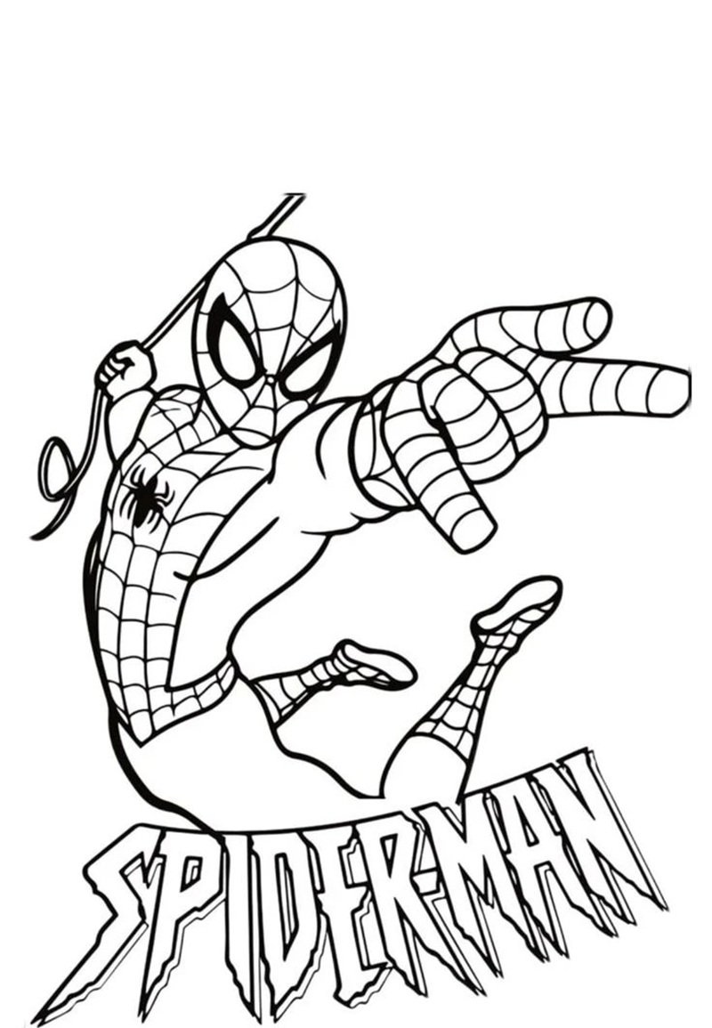 tranh tô màu người nhện 31