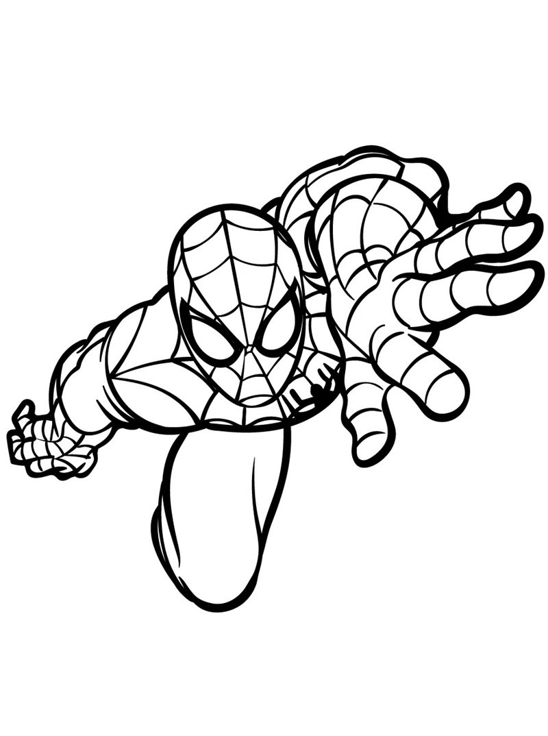 tranh tô màu người nhện 37