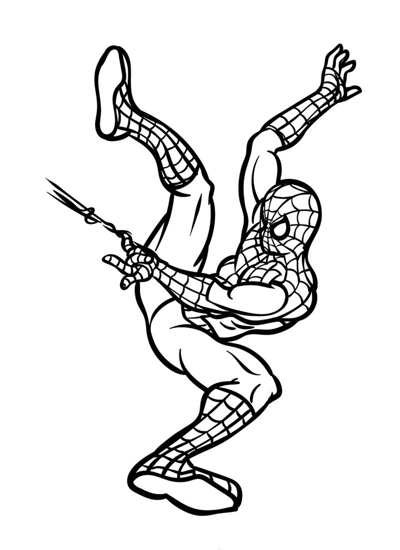 tranh tô màu người nhện 38