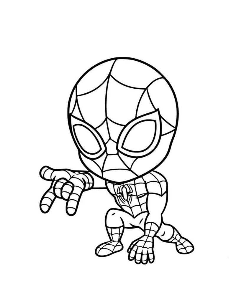 tranh tô màu người nhện 40