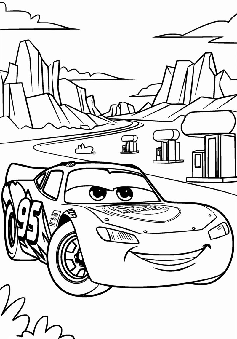 tranh tô màu phương tiện giao thông 12