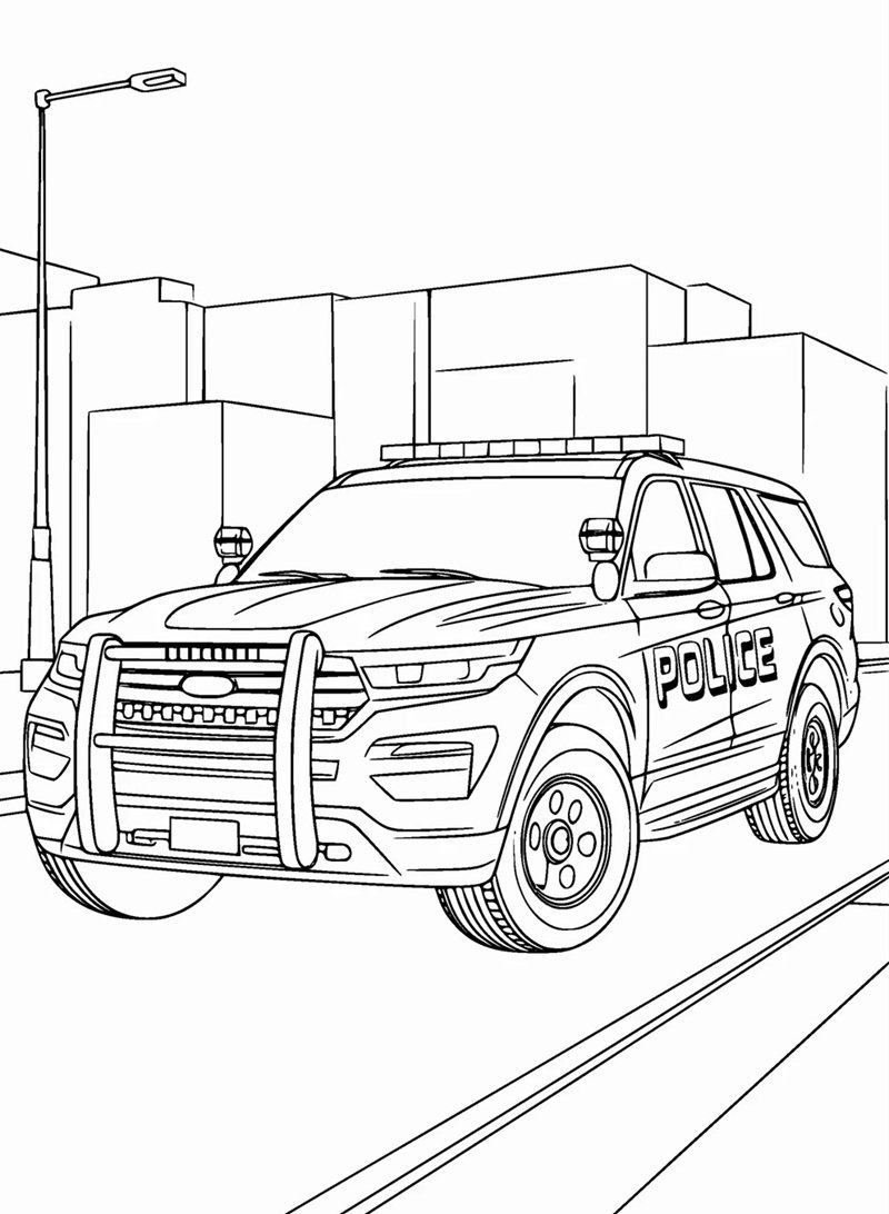 tranh tô màu phương tiện giao thông 13