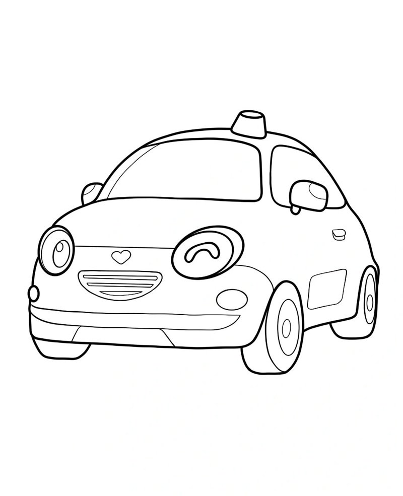 tranh tô màu phương tiện giao thông 15