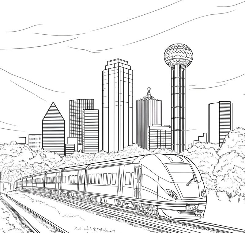 tranh tô màu phương tiện giao thông 3