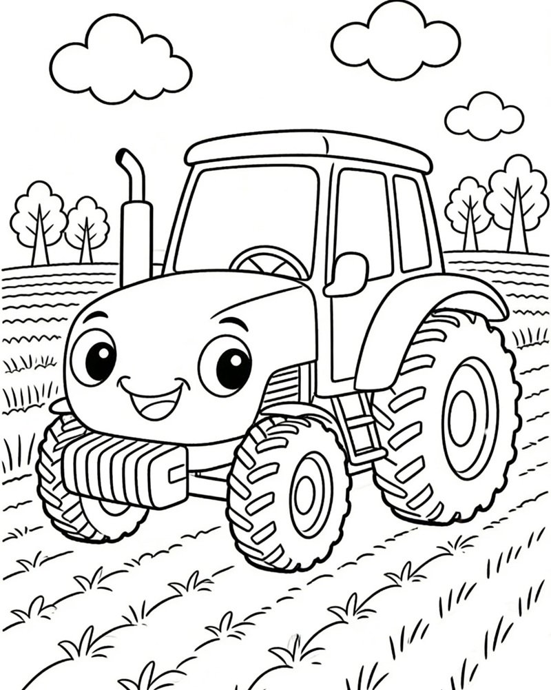 tranh tô màu phương tiện giao thông 36