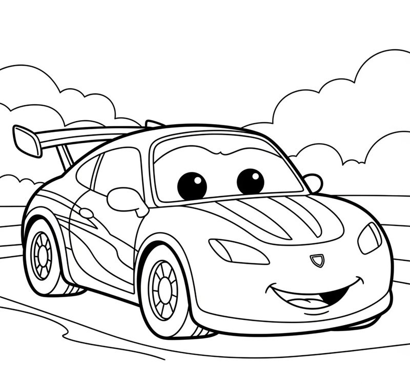 tranh tô màu phương tiện giao thông 41