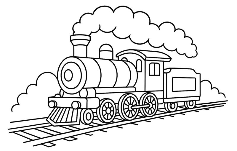 tranh tô màu phương tiện giao thông 6