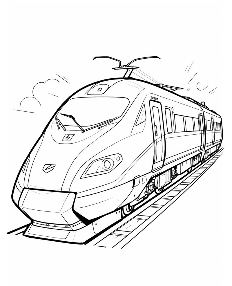 tranh tô màu phương tiện giao thông 8