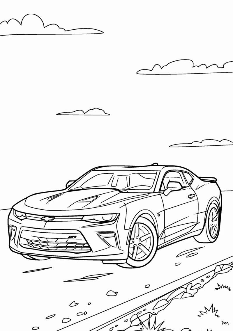 tranh tô màu phương tiện giao thông 9