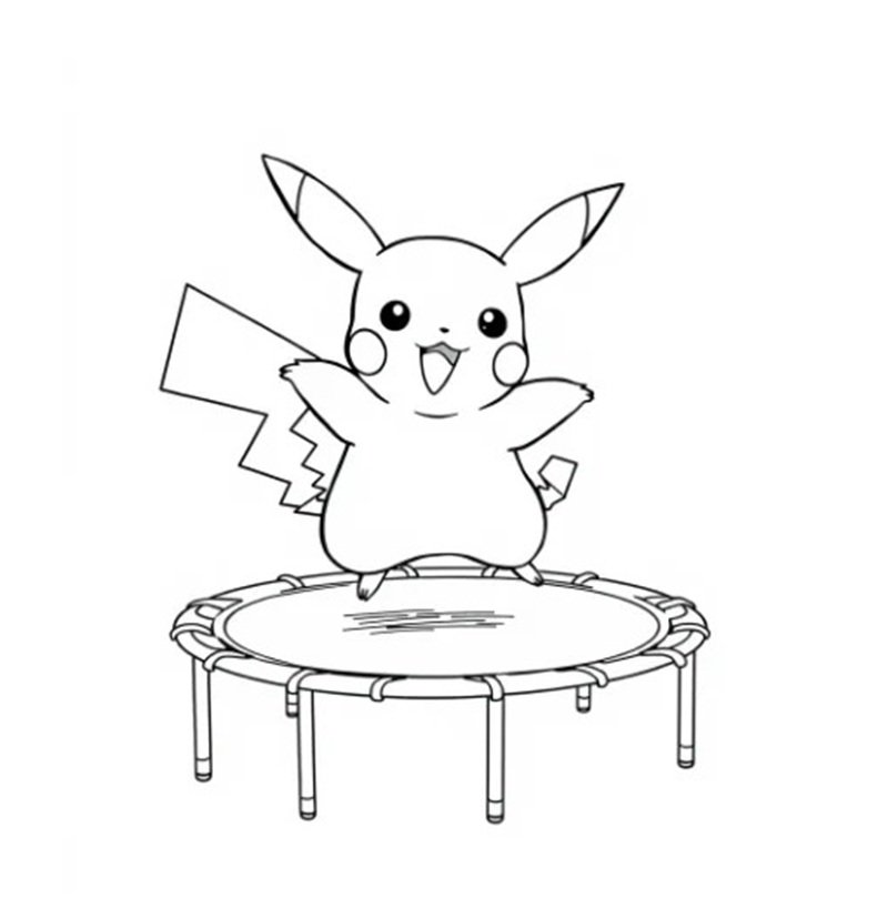 tranh tô màu pikachu 19