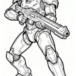 tranh tô màu robot 21