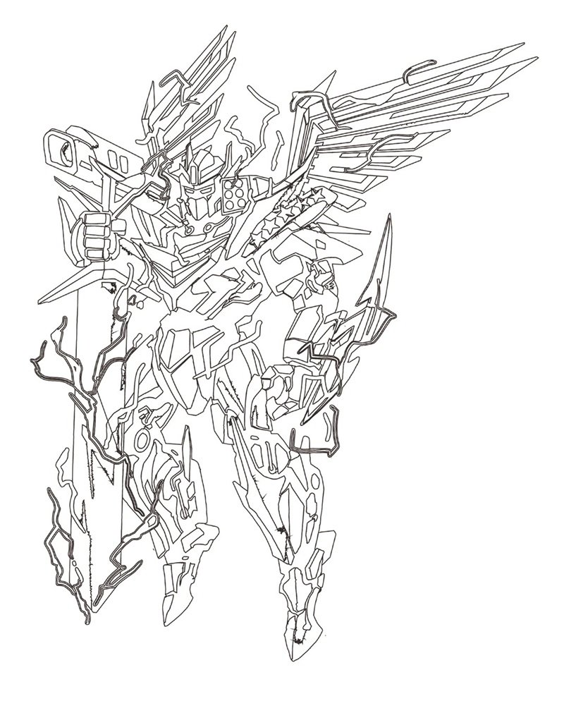 tranh tô màu robot 22