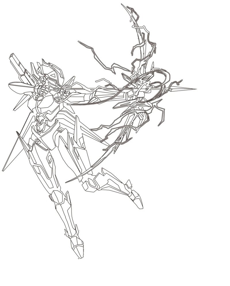 tranh tô màu robot 25