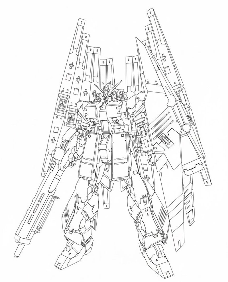 tranh tô màu robot 39