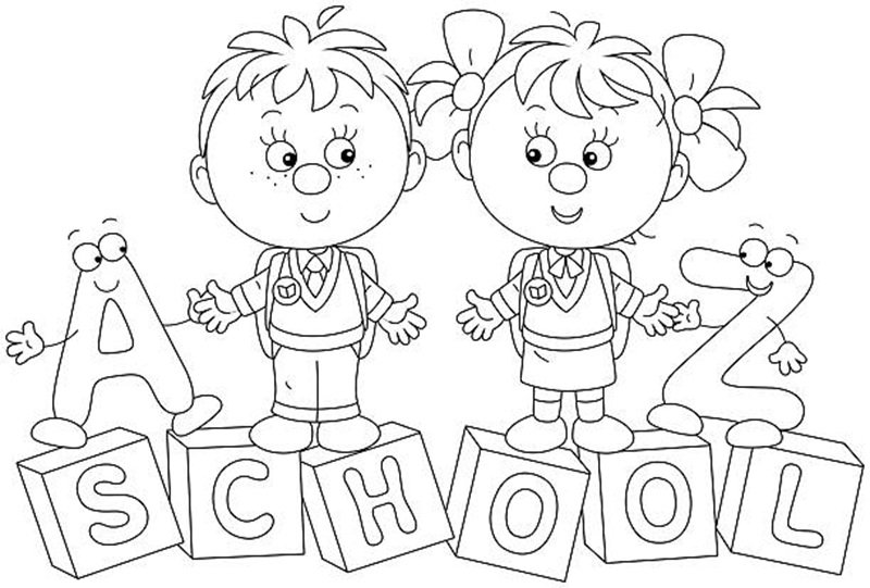 tranh tô màu trường mầm non 18