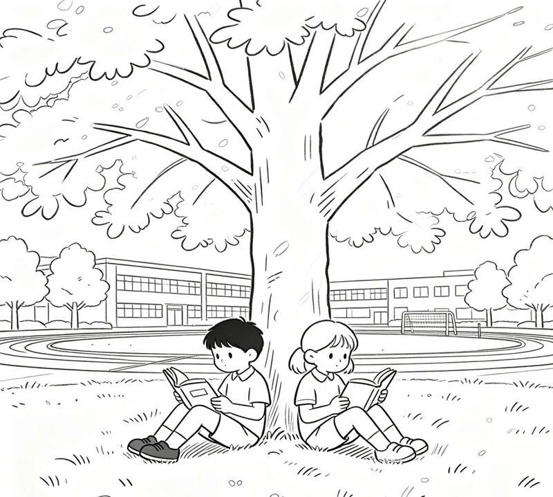 tranh tô màu trường mầm non 37