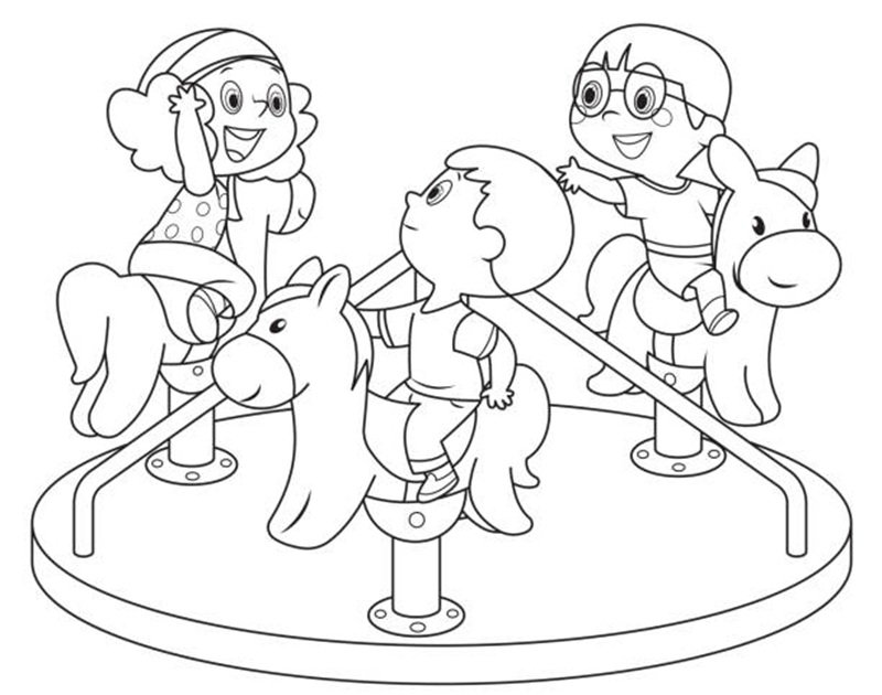 tranh tô màu trường mầm non 8