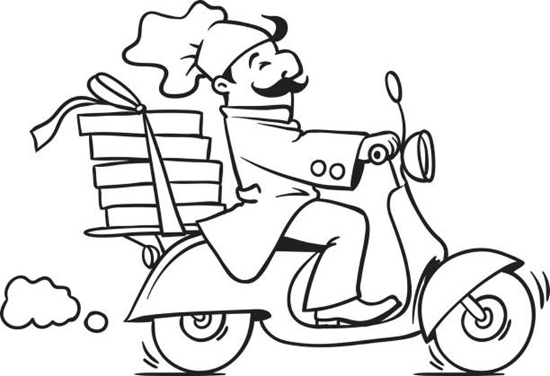 tranh tô màu xe máy 11