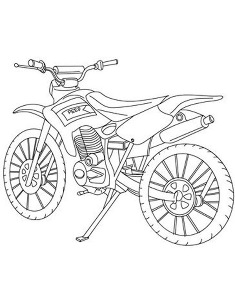 tranh tô màu xe máy 24