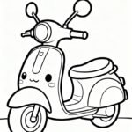 tranh tô màu xe máy 25