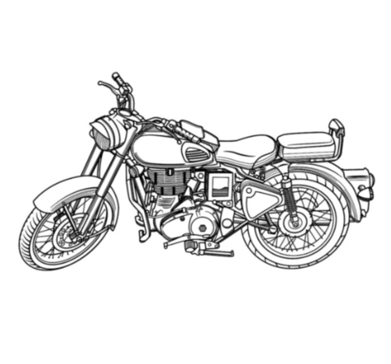 tranh tô màu xe máy 27