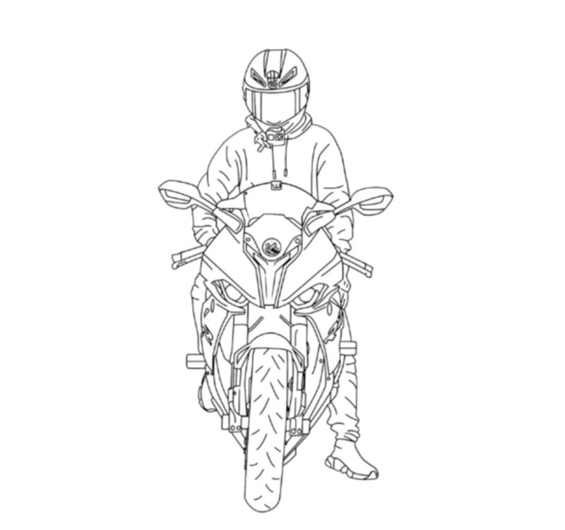 tranh tô màu xe máy 28