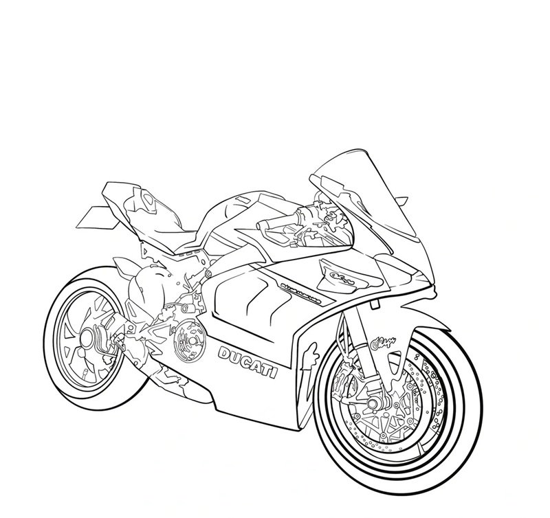 tranh tô màu xe máy 29