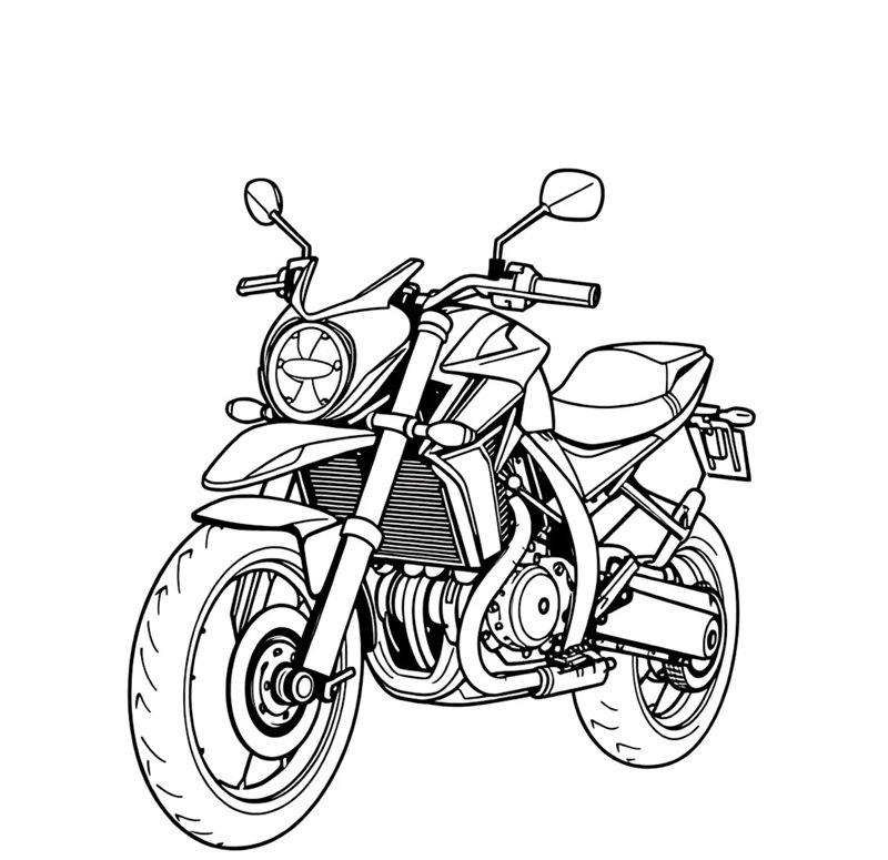 tranh tô màu xe máy 38