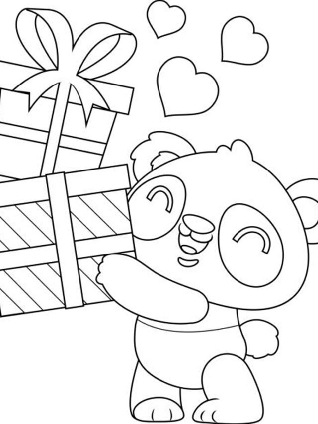 30+ Tranh Tô Màu Gấu Trúc Dễ In, Bé Vừa Học Vừa Chơi