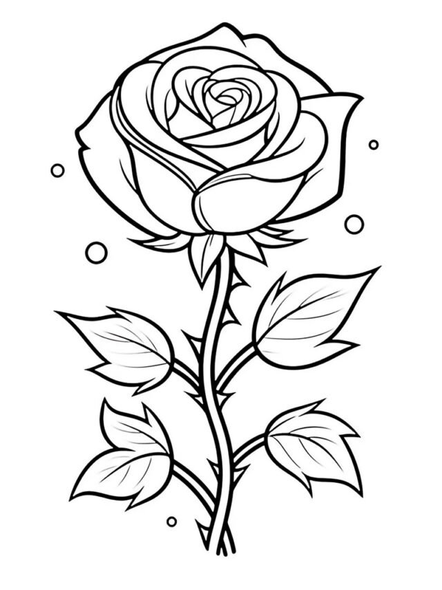 Bộ Tranh Tô Màu Hoa Hồng Hot Nhất 2026 – Bé Yêu Thích Ngay