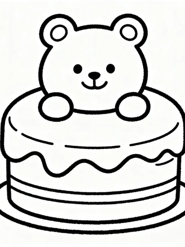 100+ Hình Tranh Tô Màu Bánh Kem Đẹp, Dễ In Cho Bé