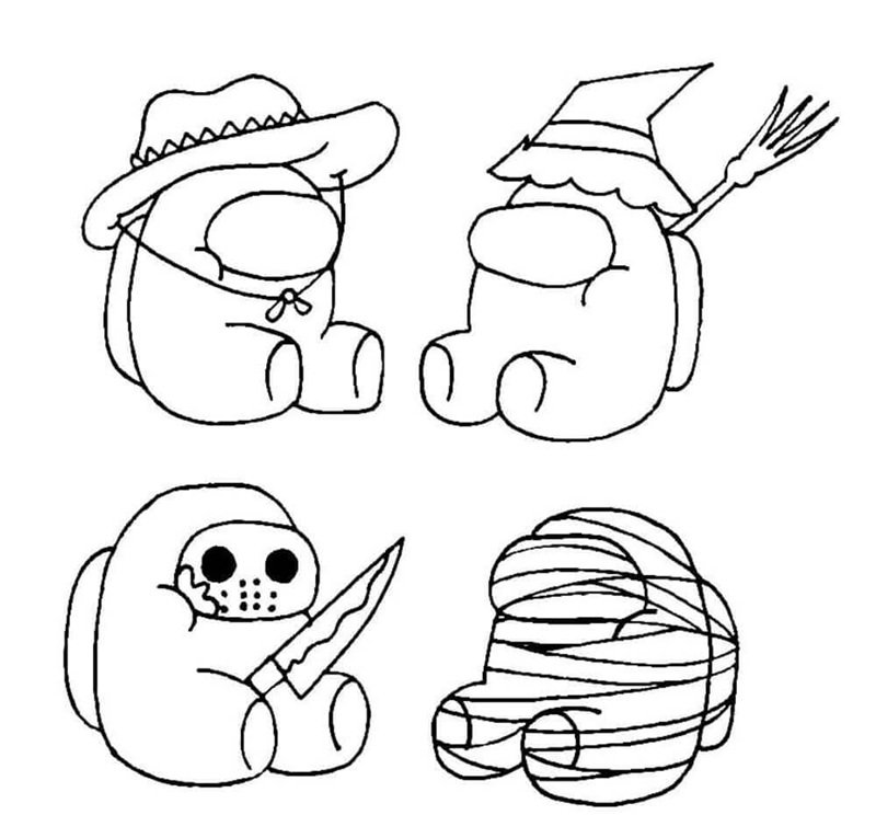 tô màu among us 18